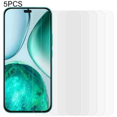 5Pcs For Honor X8c 4G Screen Protector 0.3mm 2.5D Tempered Glass Clear Film