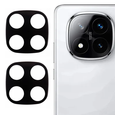 2Pcs For Xiaomi Redmi Note 14 Pro 4G Camera Lens Protector Silk Printing Lens Film 3D Arc Edge