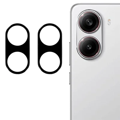 2Pcs For Xiaomi Redmi Turbo 4 5G / Poco X7 Pro 5G Camera Lens Protector Silk Printing Lens Film 3D Arc Edge