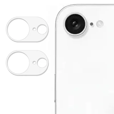 2 stk. til iPhone 16e Kameraobjektivbeskytter 3D Buekant Anti-Krat Tempered Glass Objektivfilm