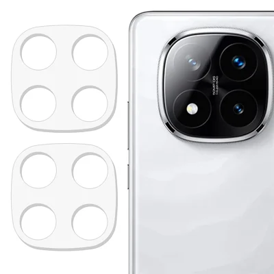 2Pcs For Xiaomi Redmi Note 14 Pro 4G Camera Lens Protector 3D Arc Edge Anti-Scratch Tempered Glass Lens Film