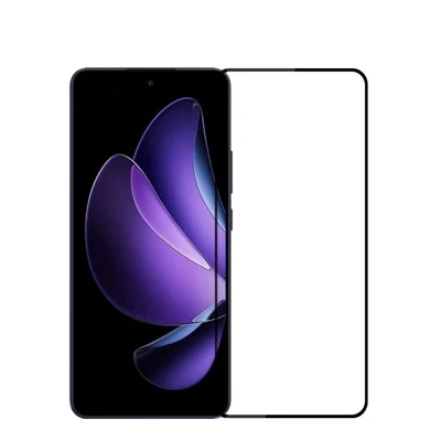 MOFI For Oppo Reno13 F 5G (Reno 13 FS 5G) / 4G Screen Protector  9H Full Glue Full Coverage High Aluminum-Silicon Glass Film - Black