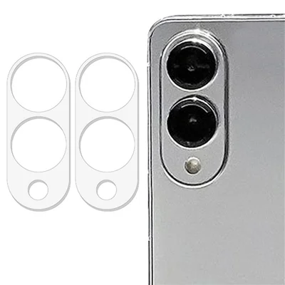 2 stk. til Samsung Galaxy S25 Edge Kameraobjektivbeskytter 3D Buekant Anti-Krat Tempered Glass Linseside