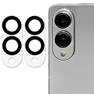 2Pcs For Samsung Galaxy S25 Edge Lens Protector Silk Printing Lens Film 3D Arc Edge