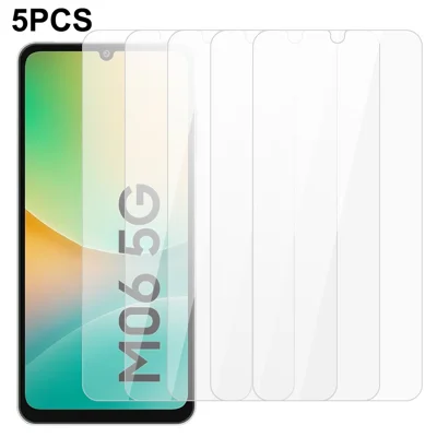 5Pcs For Samsung Galaxy M06 5G Screen Protector 0.3mm 2.5D Tempered Glass Clear Film