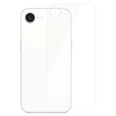 Ochrona tyłu telefonu z hartowanego szkła dla iPhone 16e, 0,3 mm, wykończenie łukowe, przeźroczysta folia HD