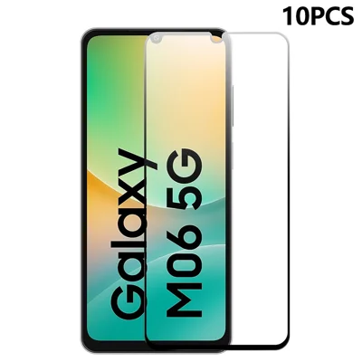 RURIHAI 10Pcs For Samsung Galaxy M06 5G High Aluminium-Silicon Glass Film 0.26mm 2.5D Screen Protector