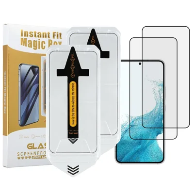 2 stuks voor Samsung Galaxy S23+ / S22+ 5G Screenprotector HD Heldere Hoge Aluminium Siliciumglasfolie (Vingerafdrukontgrendeling)