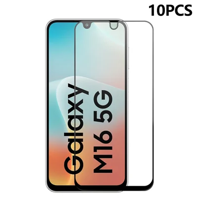 RURIHAI 10 stk til Samsung Galaxy M16 5G / F16 5G Højt aluminium-silicium glasfilm 0,26 mm 2,5D skærmværn