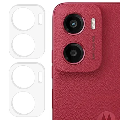 2 stuks voor Motorola Moto G06 Power 4G / G05 4G / Moto E15 4G Cameralensbeschermer 3D Boogrand Anti-kras Gehard Glas Lensfolie