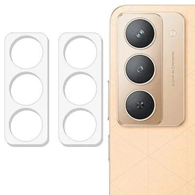 2Pcs For Realme P3x 5G Camera Lens Protector 3D Arc Edge Anti-Scratch Tempered Glass Lens Film