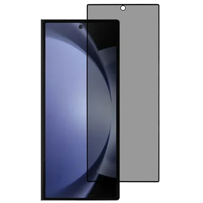For Samsung Galaxy Z Fold7 5G Privacy Screen Protector Silk Printing Full Glue Tempered Glass Film (Outer Screen)