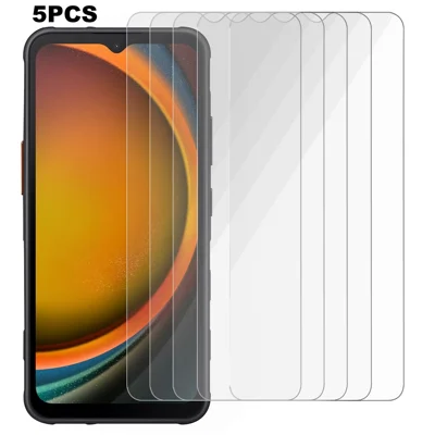5Pcs For Samsung Galaxy XCover7 Pro Front Screen Protector 0.3mm 2.5D Tempered Glass Clear Film