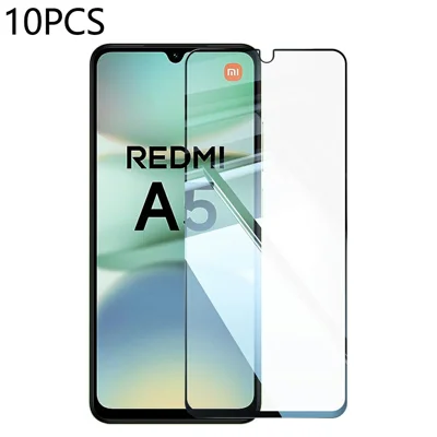RURIHAI 10Pcs For Xiaomi Poco C71 4G / Redmi A5 4G (171.7mm) High Aluminium-Silicon Glass Film 0.26mm 2.5D Screen Protector