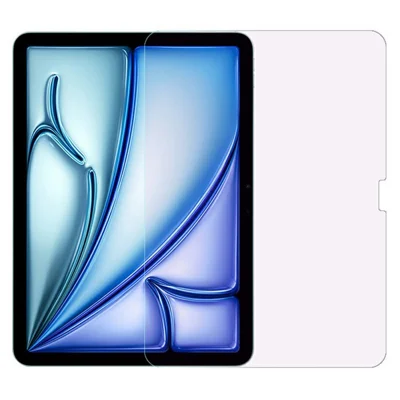 RURIHAI لجهاز iPad Air 11 (2025) واقي شاشة مضاد للضوء الأزرق حماية للعين من الزجاج عالي الجودة من السيليكون والألومنيوم بصلابة 9H