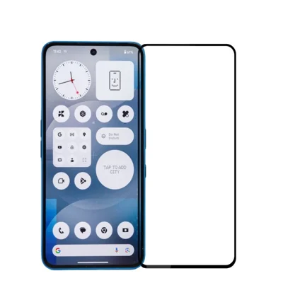 MOFI For Nothing Phone (3a) Pro / Nothing Phone (3a) Screen Protector 9H Full Glue Full Coverage High Aluminum-Silicon Glass Film - Black