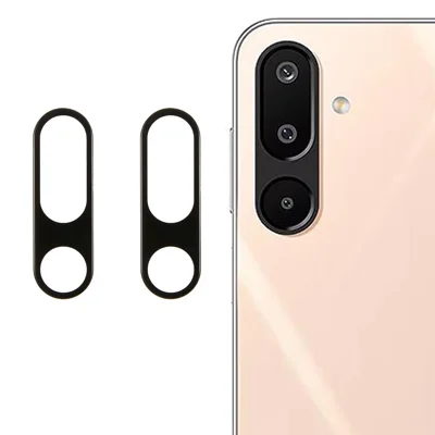 2Pcs For Samsung Galaxy M16 5G  /  F16 5G Camera Lens Protector 2.5D Arc Edge Silk Printing Tempered Glass Rear Lens Film
