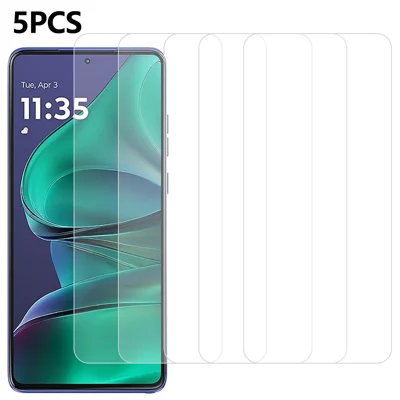 5Pcs For Motorola Edge 60 Stylus 5G Front Screen Protector 0.3mm 2.5D Tempered Glass Clear Film
