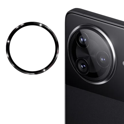 ENKAY HAT PRINCE For Xiaomi Poco F7 Pro 5G / Xiaomi Redmi K80 5G / Xiaomi Redmi K80 Pro 5G / Xiaomi Poco F7 Ultra 5G Camera Lens Protector  Metal Ring Lens Film - Black