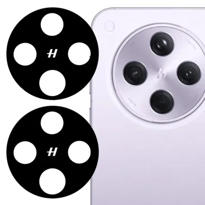 2Pcs For Oppo Find X8s+ 5G Camera Lens Protector 2.5D Arc Edge Silk Printing Tempered Glass Rear Lens Film
