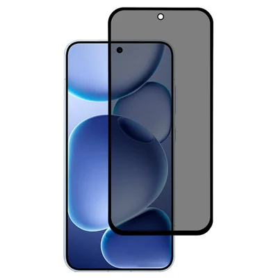 لـ Oppo Find X8s 5G واقي شاشة أمامي مقاوم للتجسس، تغطية كاملة، فيلم زجاج مقوى مطبوع بطباعة حريرية