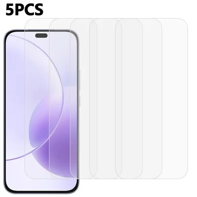 5Pcs For Honor X70i Front Screen Protector 0.3mm 2.5D Tempered Glass Clear Film