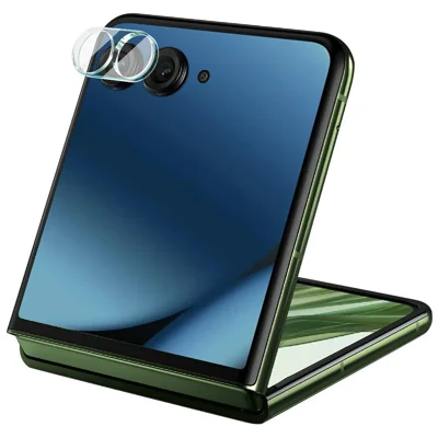 IMAK For Motorola Razr 70+ Razr+ (2026) / Razr 60 Pro 5G Razr+ (2025) / Razr 50 Ultra 5G (Razr+ 2024) Tempered Glass Camera Lens Protector + Acrylic Lens Cap
