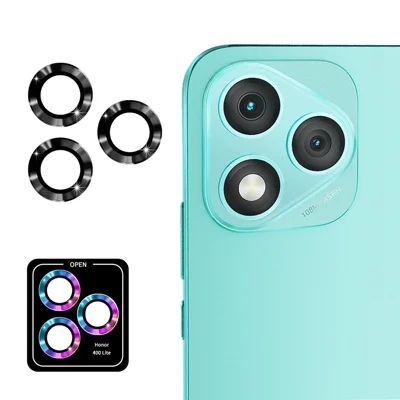 ENKAY HAT PRINCE For Honor 400 Lite 5G Camera Lens Protector  Metal Ring Lens Film - Black