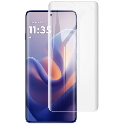 IMAK Hydrogel Film 4th Gen Screen Protector For Motorola Edge 60 5G / 60s 5G / 60 Pro 5G / 60 Fusion 5G , Ultra Clear Soft TPU Film (Fingerprint Unlock) - Transparent