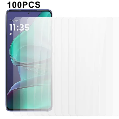 100Pcs Screen Protector for Motorola Moto G Stylus 5G (2025) / vivo iQOO Z10 5G Anti-Scratch Tempered Glass Film (No Package, with Wipes Set, Dust-absorber, Guide Sticker)
