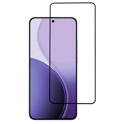 For Oppo Reno14 Pro 5G (Global) Screen Protector Silk Printing Full Glue Tempered Glass Screen Film