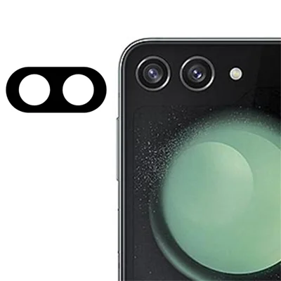 For Samsung Galaxy Z Flip7 5G Camera Lens Protector High Clarity Tempered Glass Lens Film - Black