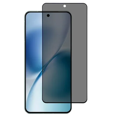For vivo X200s 5G Privacy Tempered Glass Screen Protector Ultra-Thin Silk-Printed Screen Film with Fingerprint Unlock