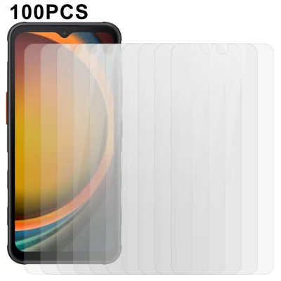100Pcs For Samsung Galaxy Xcover7 / XCover7 Pro Screen Protector Anti-Scratch Tempered Glass Film (No Package, with Wipes Set, Dust-absorber, Guide Sticker)