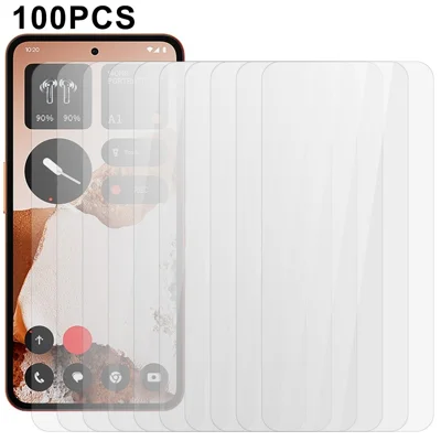 100Pcs For Nothing CMF Phone 2 Pro Screen Protector Anti-Scratch Tempered Glass Film (No Package, with Wipes Set, Dust-absorber, Guide Sticker)