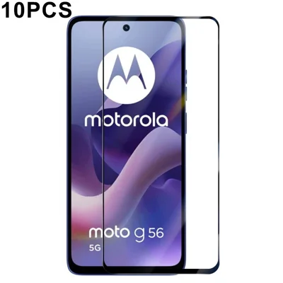 RURIHAI 10 stuks voor Motorola Moto G56 5G High Aluminium-Silicium Glasfolie 0,26 mm 2,5D Screenprotector