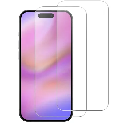 2 szt. Dla iPhone 17 Pro Max Przeźroczysta Folia Ochronna HD Ekran Antywłamaniowa 2.5D Łukowaty Brzeg Szklana Folia Hartowana