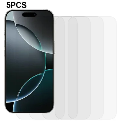 5 szt. przednia folia ochronna na ekran do iPhone 17 Pro Max 0,3 mm 2,5D hartowane szkło przezroczysta folia