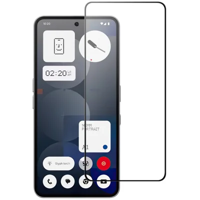 For Nothing Phone (3a) AGC Tempered Glass with Black Edge Full Glue Full Coverage Screen Protector