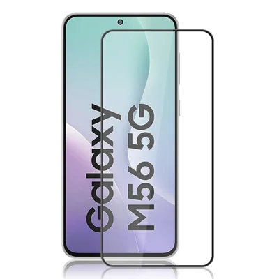 MOCOLO For Samsung Galaxy M56 5G / F56 5G Screen Protector Anti-Shatter Silk Printing Tempered Glass Film - Black