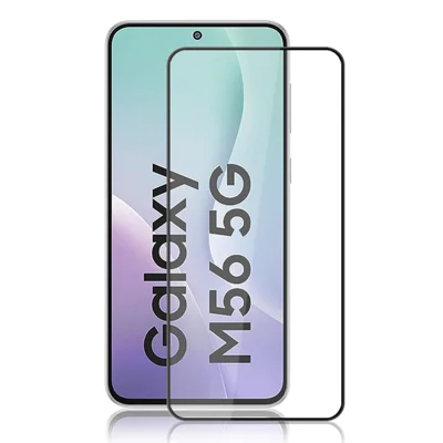 AMORUS For Samsung Galaxy M56 5G / F56 5G Screen Protector Anti-Shatter Tempered Glass Film - Black