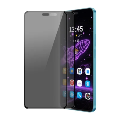 ENKAY HAT PRINCE For Honor 400 Lite 5G 2Pcs Privacy Screen Protector  28-degree Anti-Spy Tempered Glass - Black