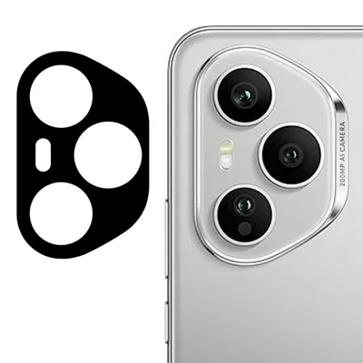 For Honor 400 Pro 5G (Global) Tempered Glass Lens Protector Black Silk Printing Camera Lens Film