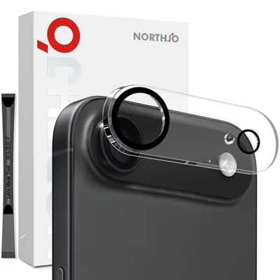 NORTHJO For iPhone Air Camera Lens Protector Black Circles 3D Full Coverage Clear Tempered Glass Lens Film