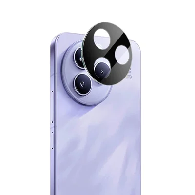 IMAK لجهاز Xiaomi Civi 5 Pro 5G فيلم عدسة من الزجاج المقوى + غطاء أكريليك (النسخة السوداء)