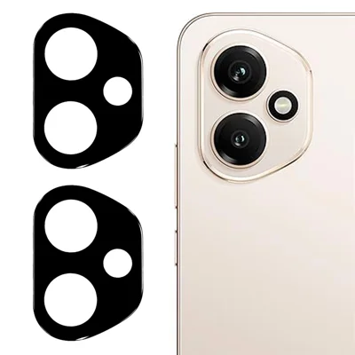 2Pcs For Honor 400 5G (Global) Camera Lens Protector Silk Printing Lens Film 3D Arc Edge