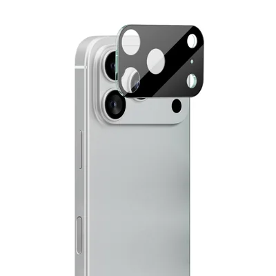 IMAK For iPhone 17 Pro Max Camera Lens Protector Tempered Glass HD Clear Lens Film (Black Version)