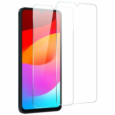 NORTHJO 2Pcs A+ Clear Screen Protector for Samsung Galaxy A08 4G / A07 4G / A06 4G / A06 5G Shatterproof 0.3mm 2.5D Tempered Glass Film - Transparent
