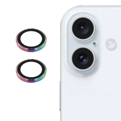 For iPhone 17 Camera Lens Protector Electroplating Ultra HD Tempered Glass Lens Film - Multi-Color