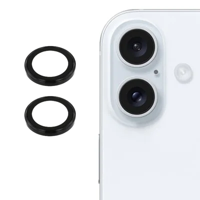 For iPhone 17 Camera Lens Protector Electroplating Ultra HD Tempered Glass Lens Film - Black